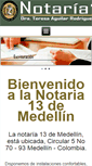 Mobile Screenshot of notaria13medellin.com